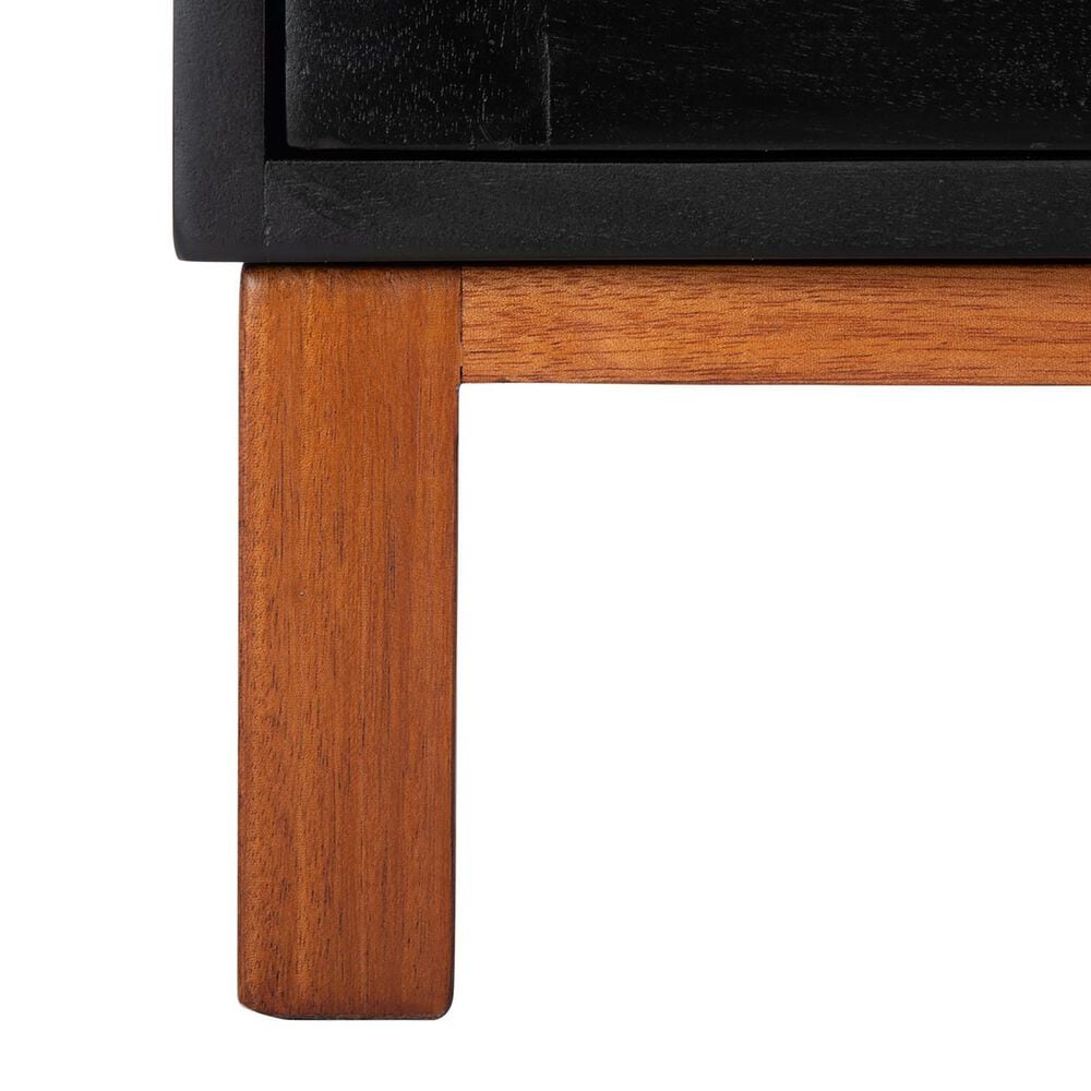 Safavieh Tegan 2-Drawer Nightstand in Black, , large