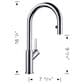 Blanco Urbena Pull Down Kitchen Faucet in Chrome and Soft White, , large