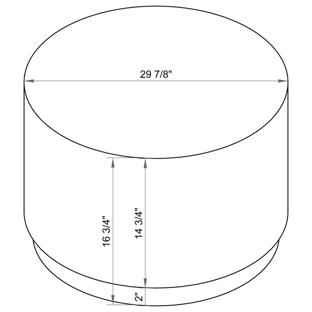 Linon Home Decor Perrin Coffee Table in Blue and Gray, , large