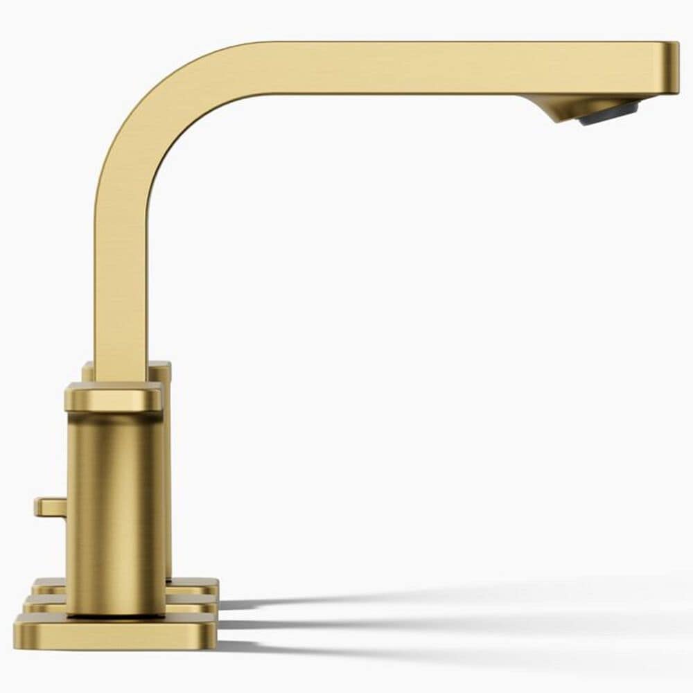 Kohler Parallel Widespread Bathroom Sink Faucet in Vibrant Brushed Moderne Brass, , large
