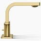 Kohler Parallel Widespread Bathroom Sink Faucet in Vibrant Brushed Moderne Brass, , large