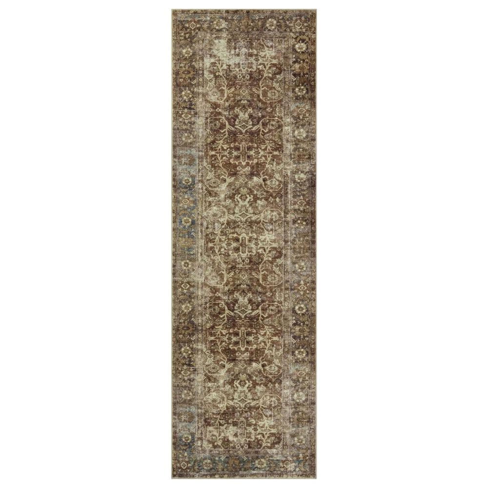 Magnolia Home Sinclair 2"3" x 7"6" Rust and Lagoon Runner, , large