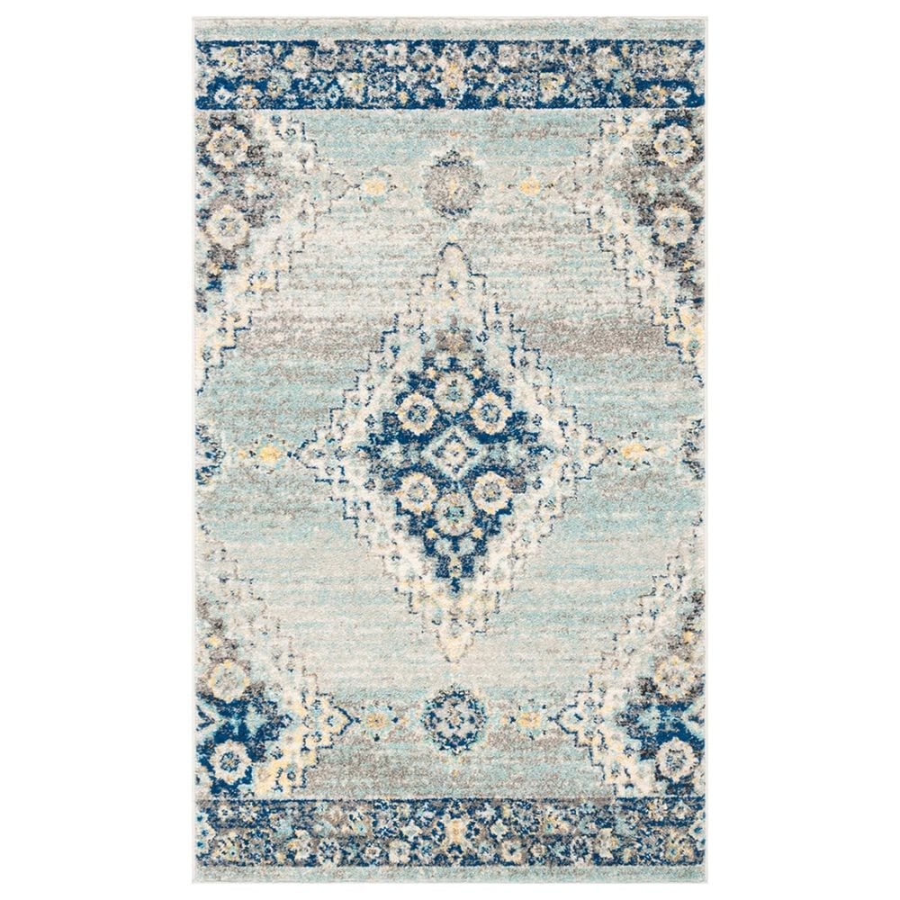 Safavieh Madison MAD615F 4" x 6" Grey and Cream Area Rug, , large