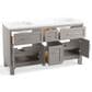 Kohler Quo 60" Double Bathroom Vanity in White with 3 cm Pure White Quartz Top and Oval Sinks, , large