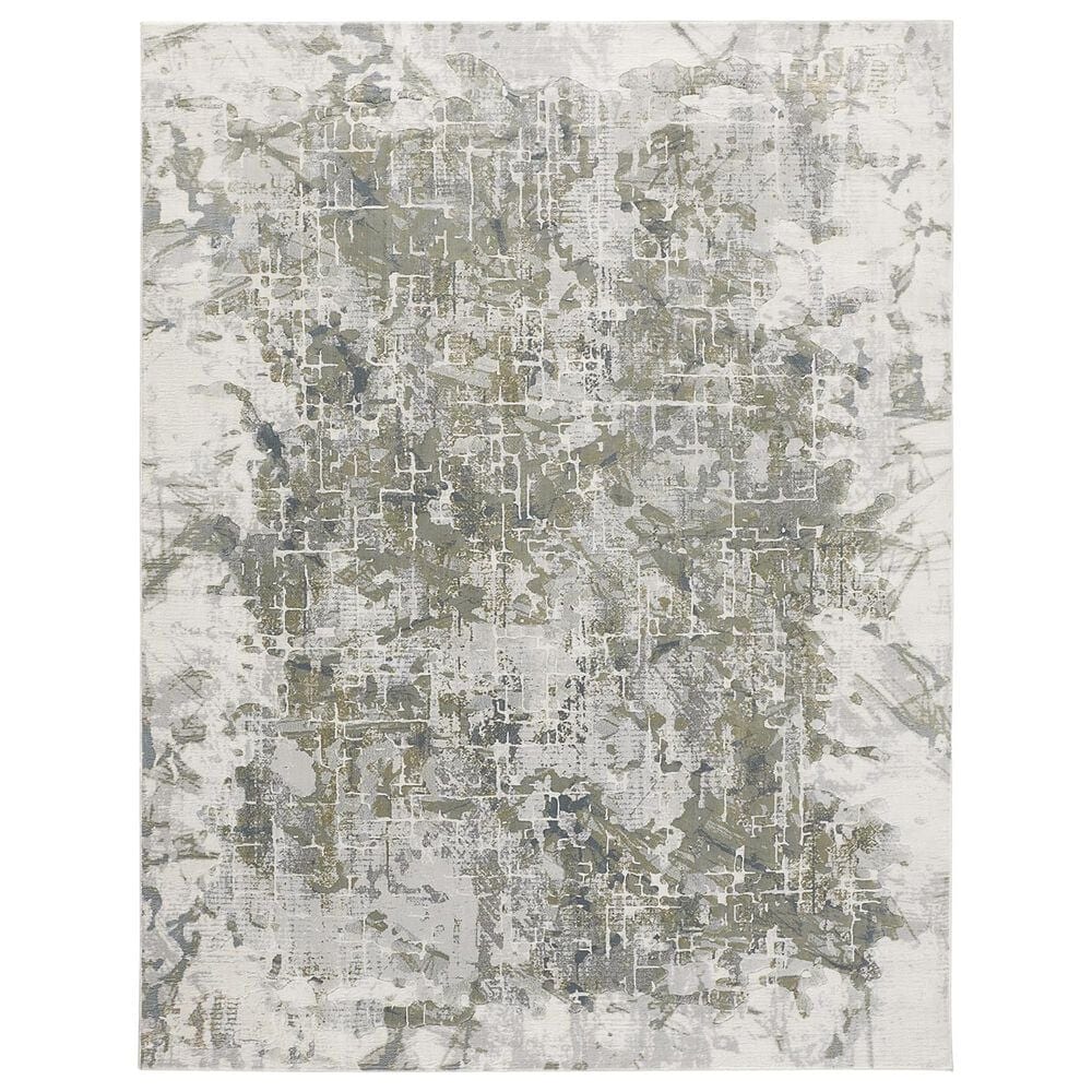 Feizy Atwell 3" x 5" Silver Area Rug, , large