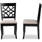 Baxton Studio Mael Side Chair in Espresso Brown (Set of 2), , large
