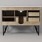 Lexora Home Lancy 48" Single Bathroom Vanity in Rustic Acacia with 2 cm White Quartz Top and Rectangular Sink, , large