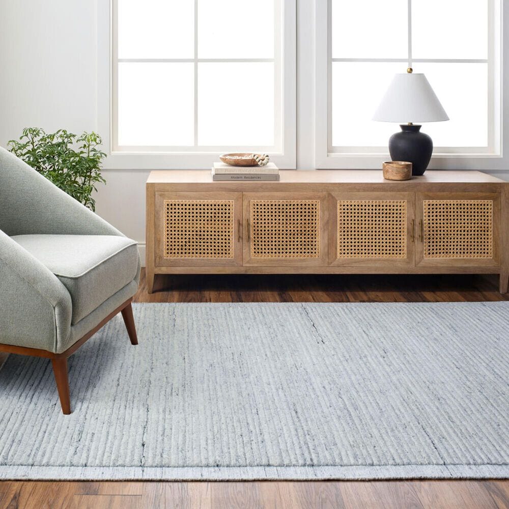 Surya Yasmin Gray, Ivory and Black 10' x 14' Area Rug, , large