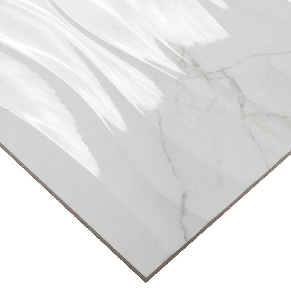 MS International Dymo Calacatta Wavy White 12&quot; x 24&quot; Ceramic Tile, , large