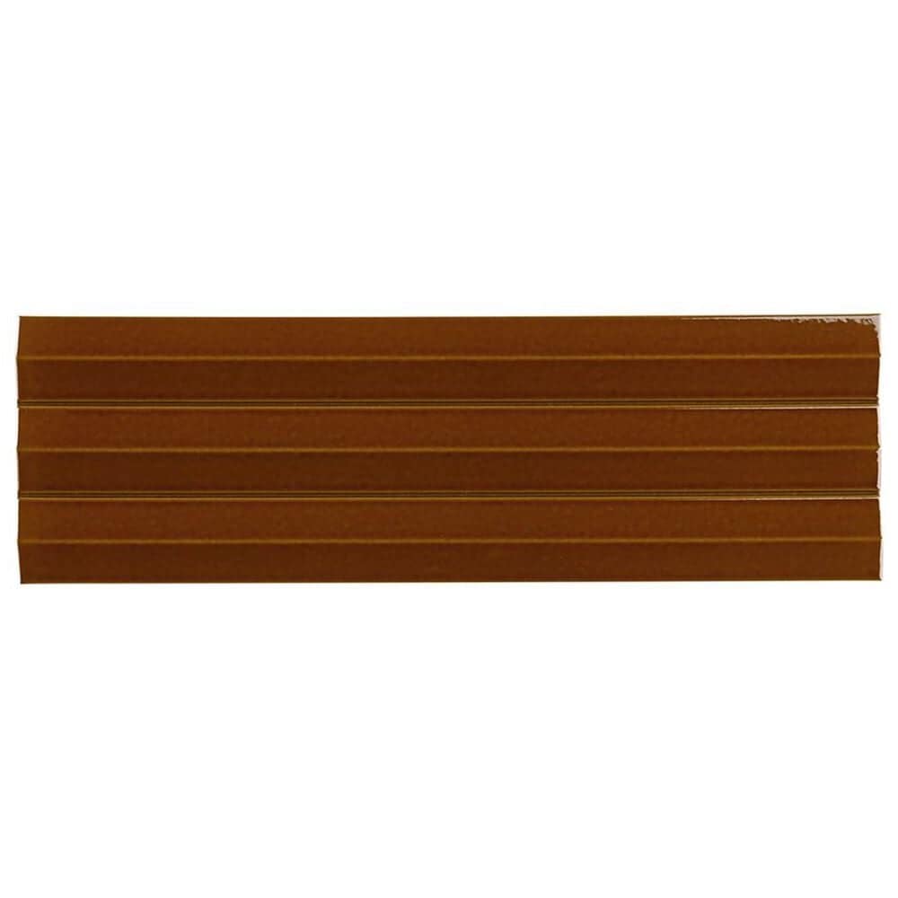 Soho Studio Accordion Ochre Yellow 5" x 16" Porcelain Tile, , large