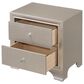 Crown Mark Lyssa Full Panel Bed with Nightstand in Champagne, , large