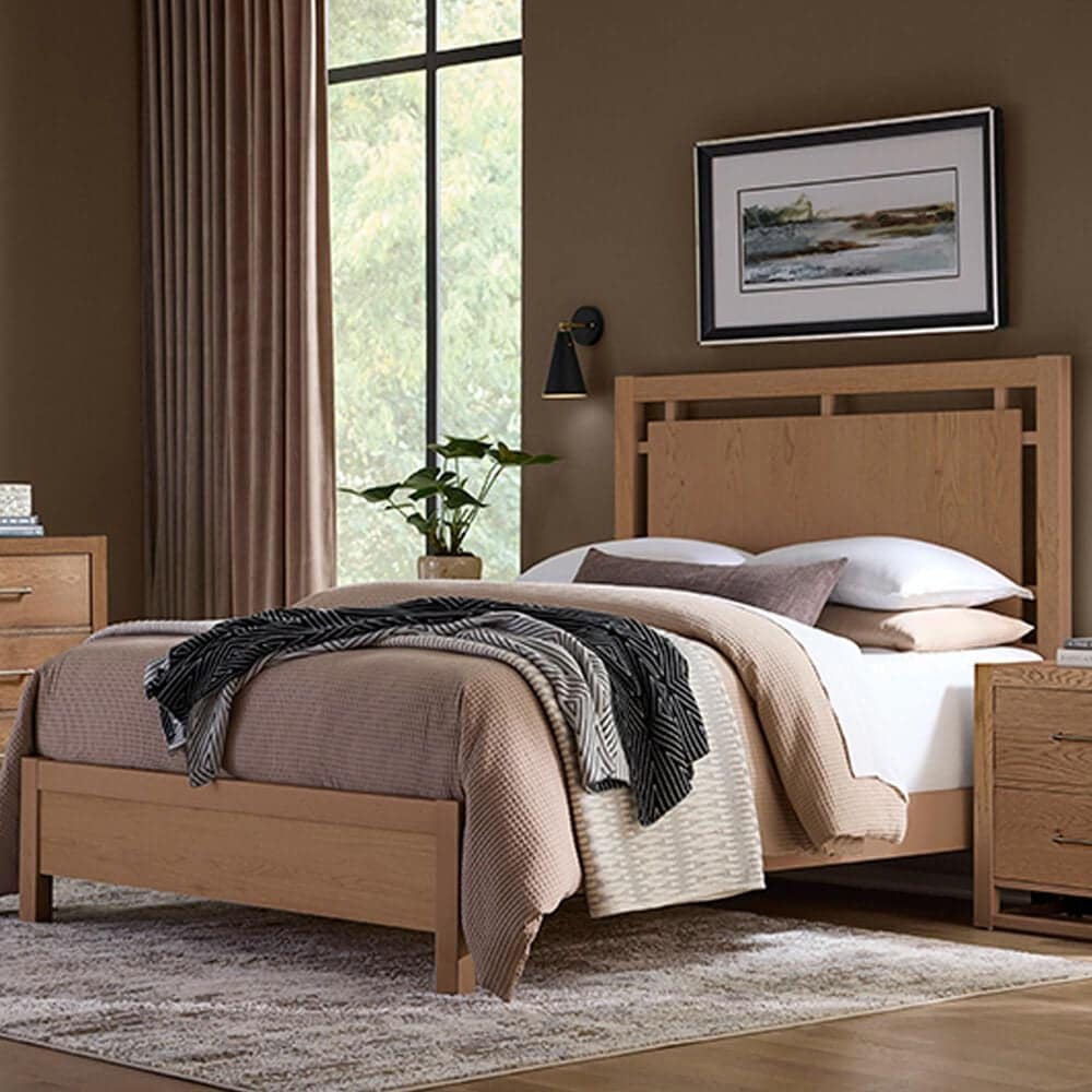 Viceray Collections Lodge and Loft King Bed in Blond Oak, , large