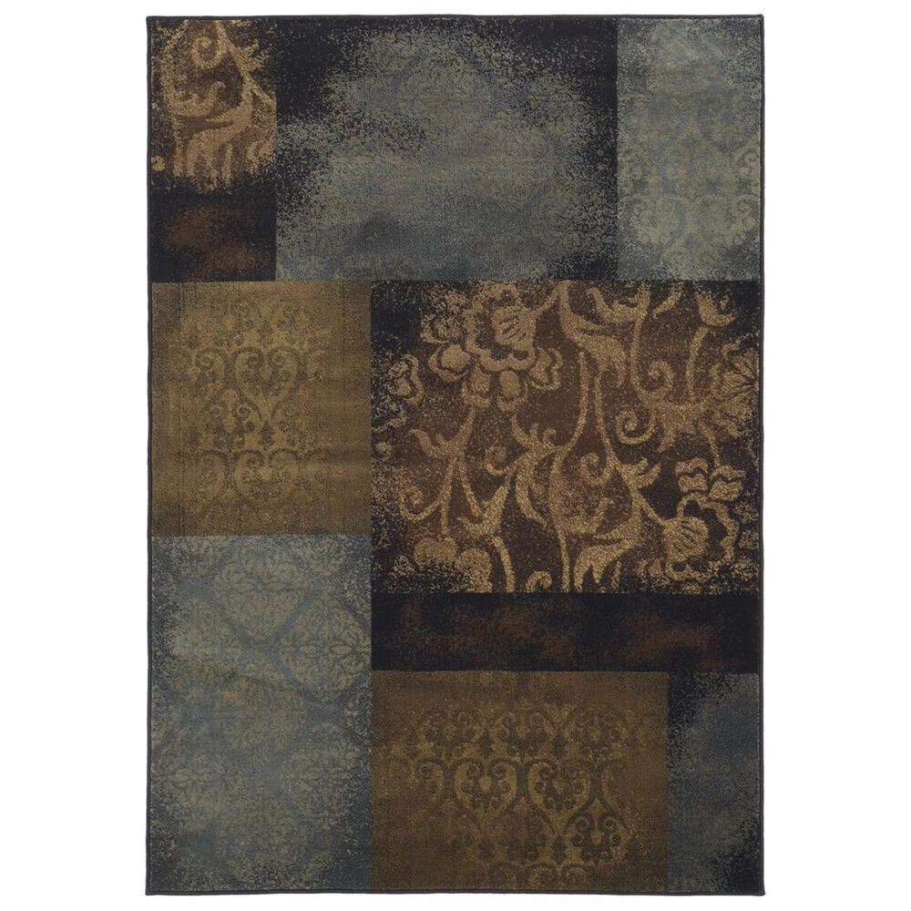 Oriental Weavers Hudson 4878B 10" x 13" Blue Area Rug, , large