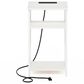 HOMLUX 22.7" 3-Tier End Table in White, , large