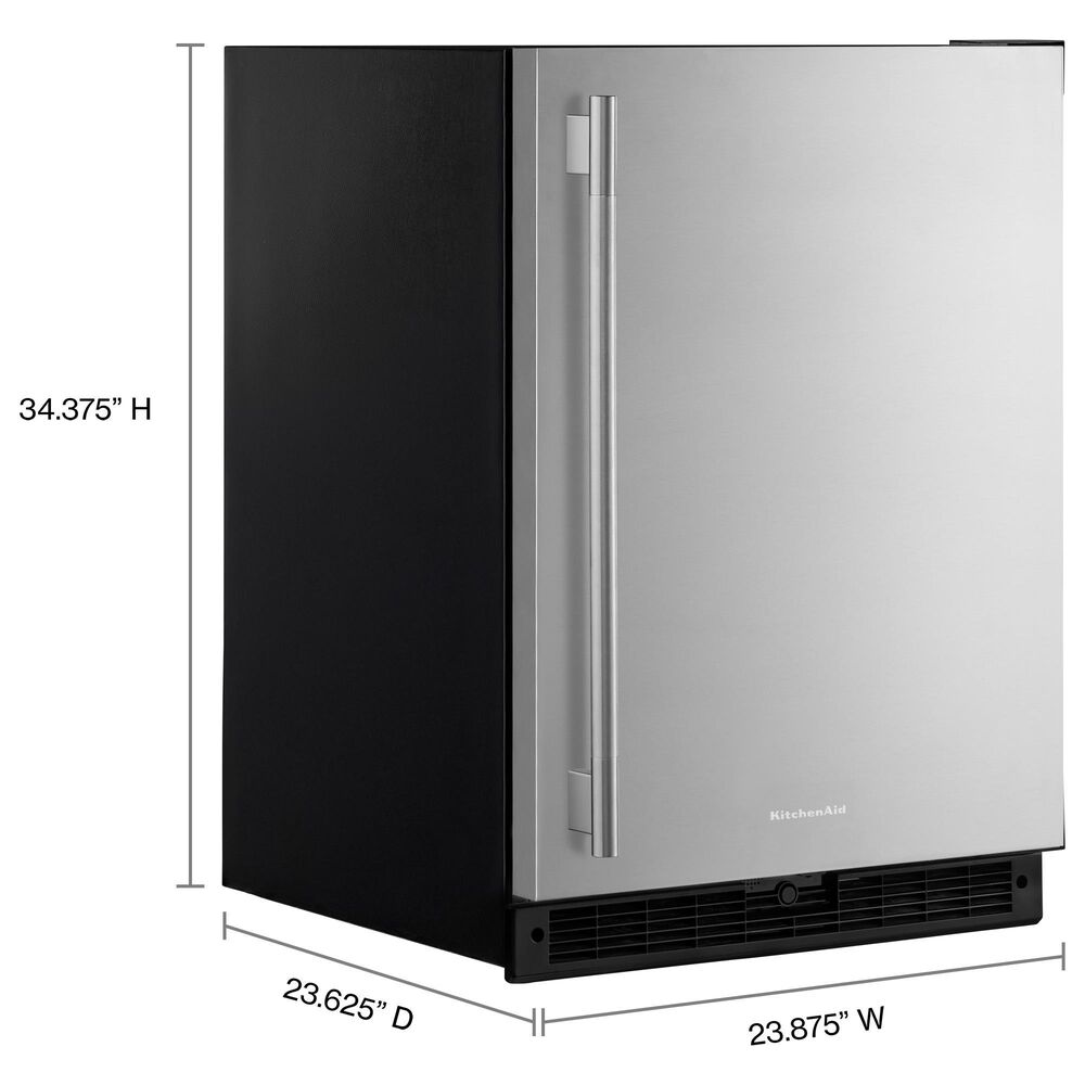 KitchenAid 5.0 Cu. Ft. Undercounter Refrigerator in Stainless Steel, , large