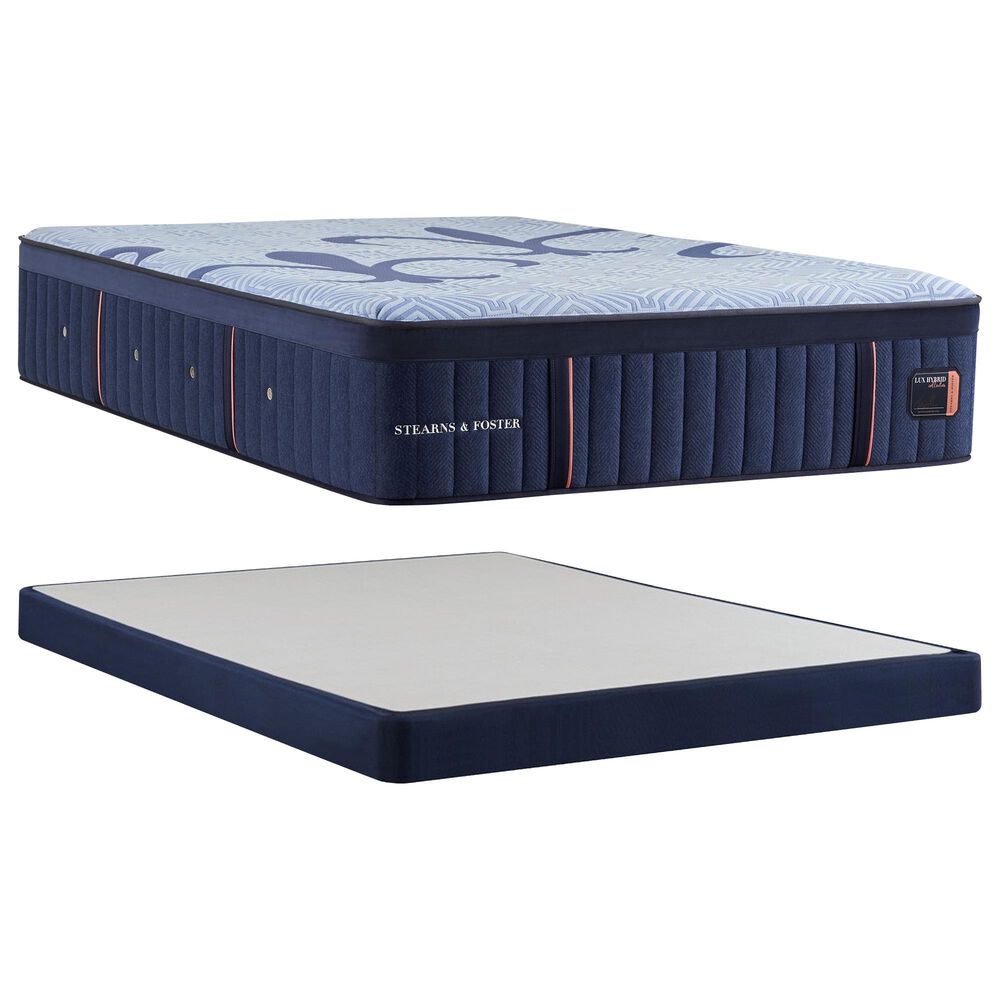 Stearns & Foster Lux Estate Elite Soft Hybrid Twin XL Mattress with Low Profile Box Spring, , large