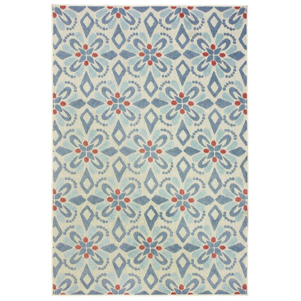 Oriental Weavers Barbados 5994Z 7"10" x 10" Blue and Ivory Area Rug, , large