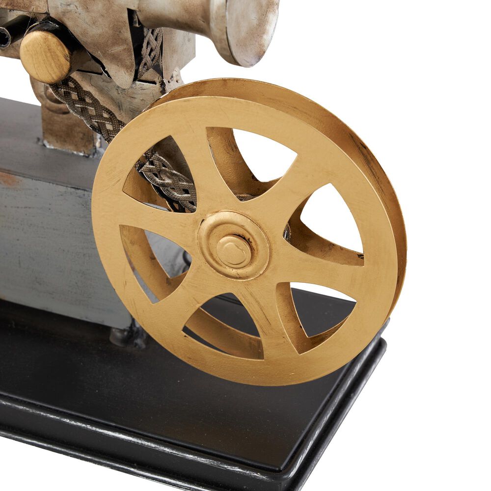 Maple and Jade Camera Film Decorative Sculpture in Weathered Black and Bronze, , large