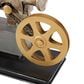 Maple and Jade Camera Film Decorative Sculpture in Weathered Black and Bronze, , large