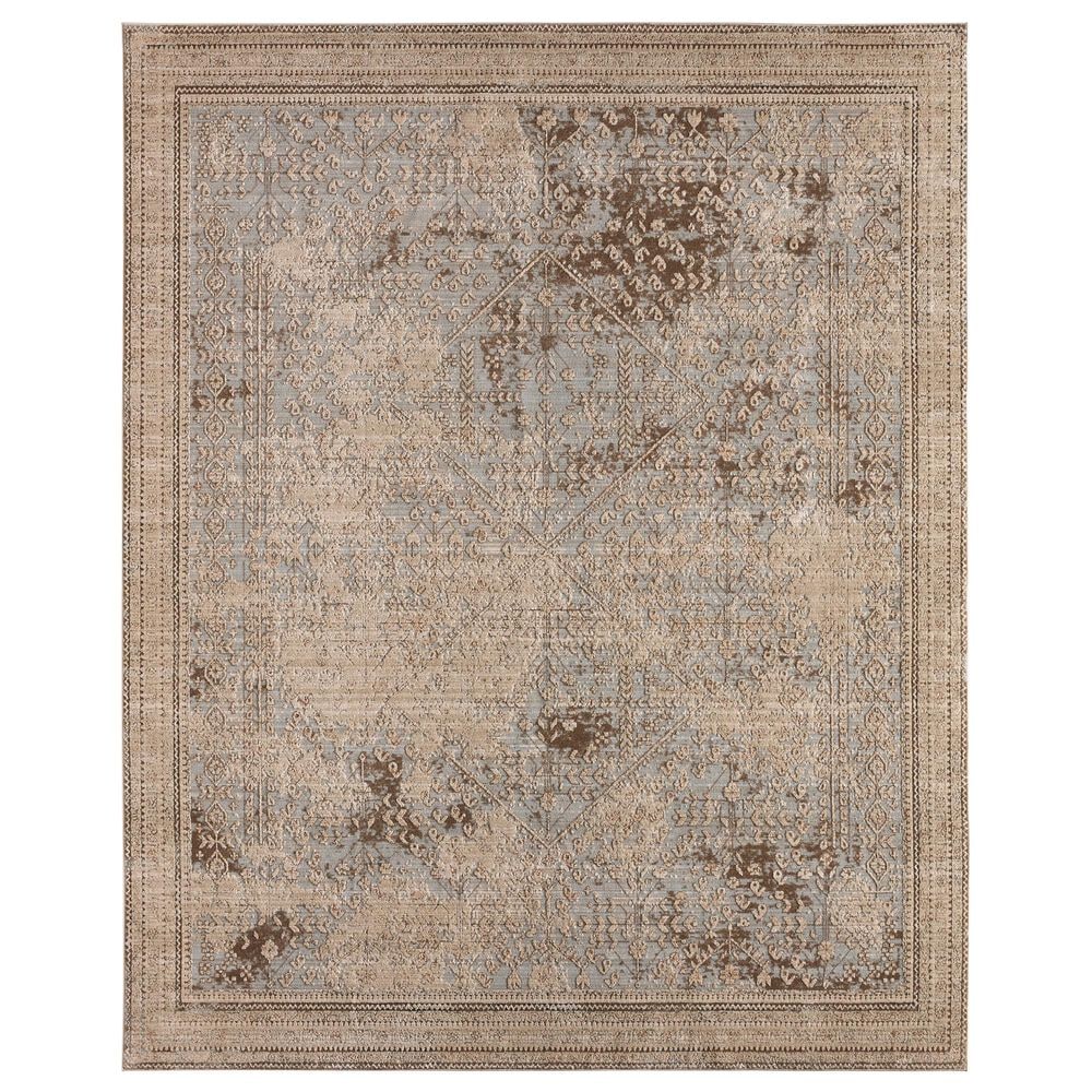 Jaipur Patterned Silence Gray 12" x 15" Area Rug, , large