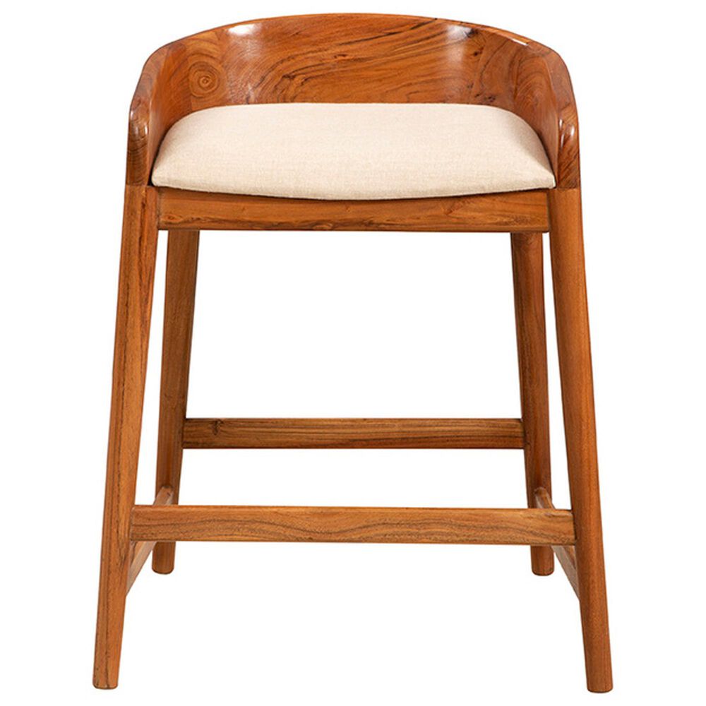 Timeless Designs Saddle Counter Stool in Honey Brown, , large