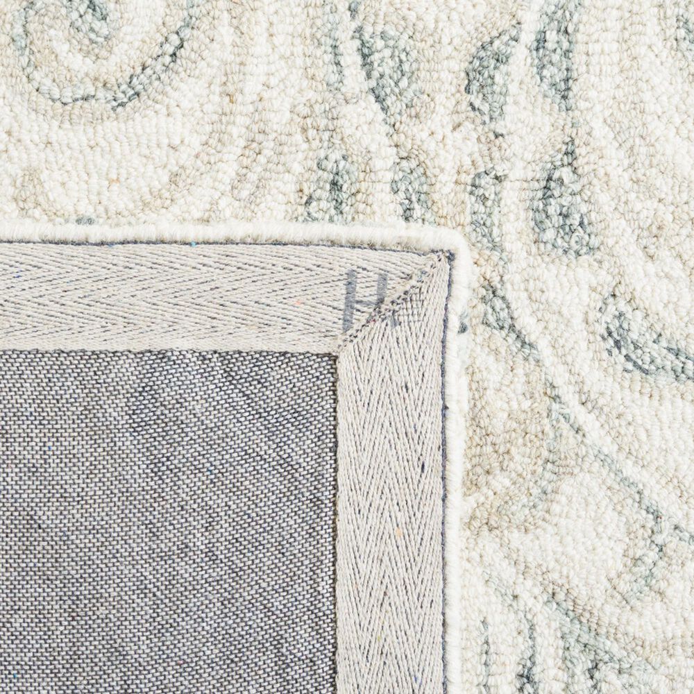 Safavieh Micro-Loop Damask 2&#39;3&quot; x 11&#39; Ivory and Grey Runner, , large