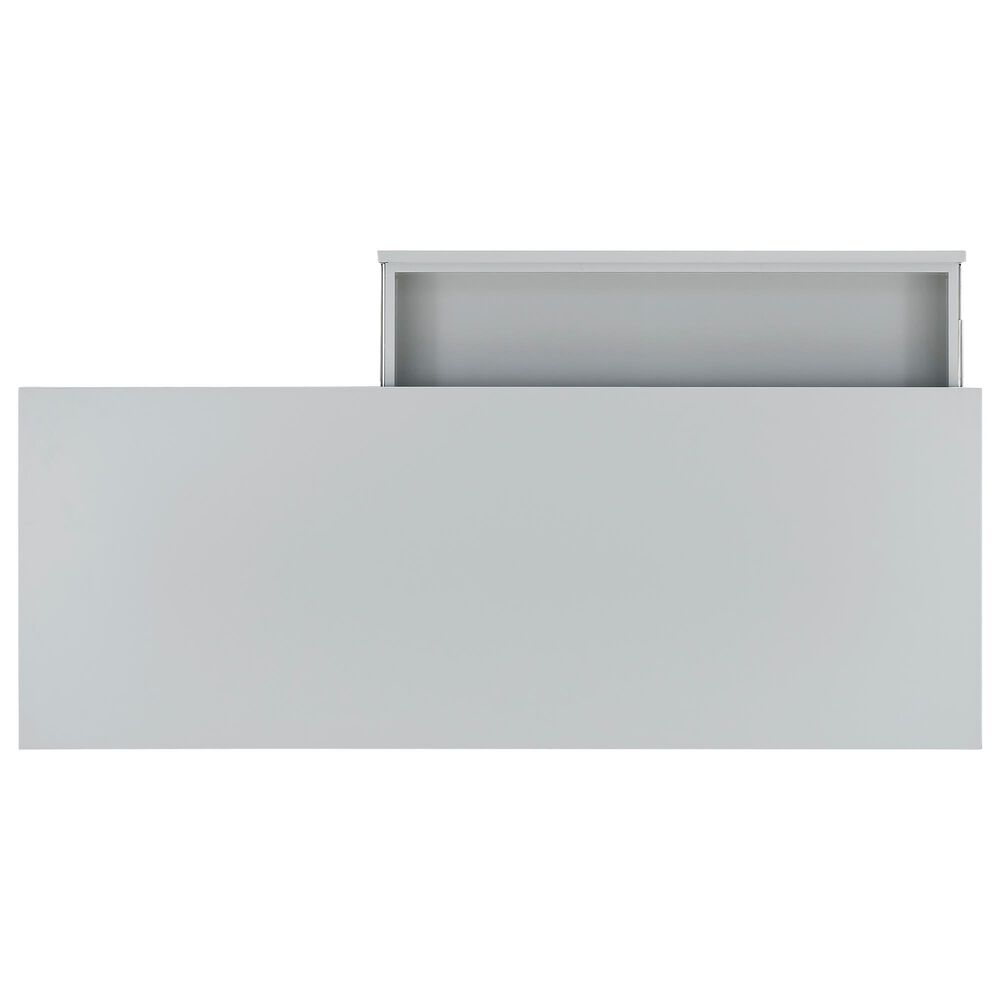 Linon Home Decor Peggy Side Storage Desk in Grey, , large