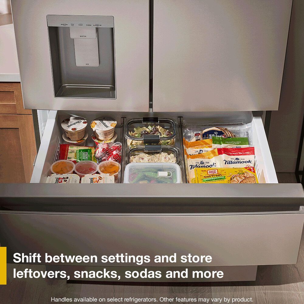 Whirlpool 29 Cu. Ft. French Door Refrigerator with Reach Through Handles in Fingerprint-Resistant Stainless Steel, , large