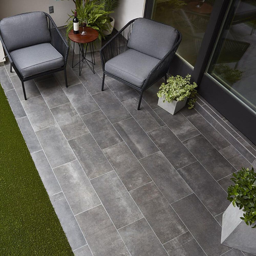Arizona Tile Reside Black 12" x 24" Semi-Polished Porcelain Tile