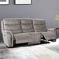 New Heritage Design Kamari Manual Reclining Sofa in Gray, , large