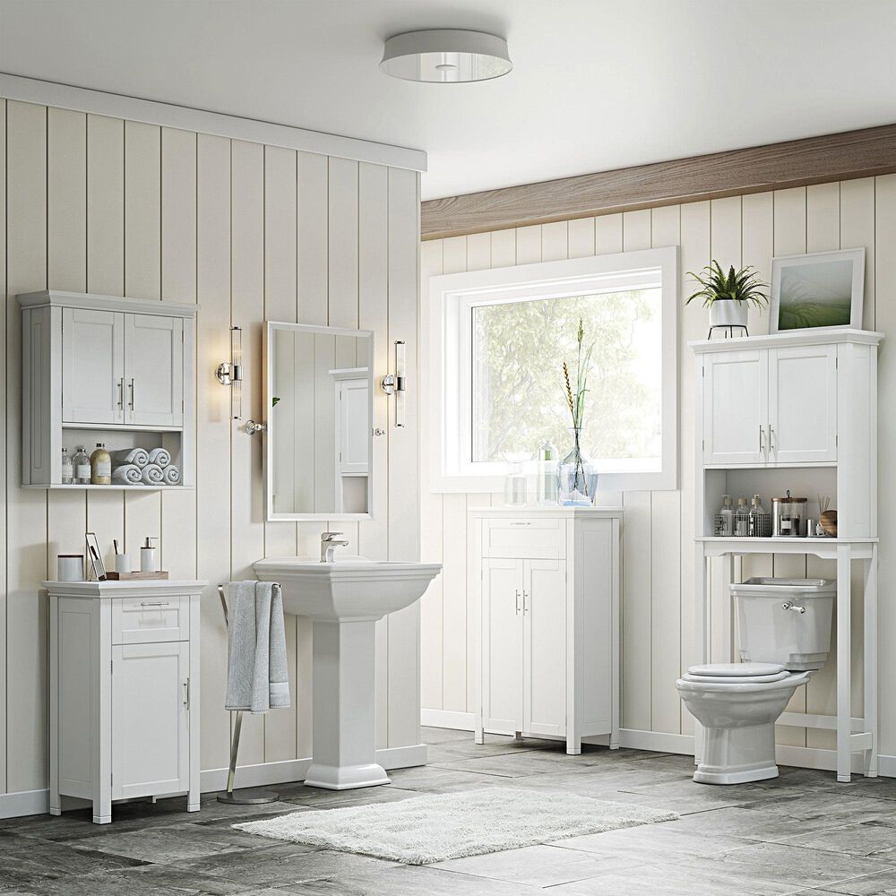 RiverRidge Home Somerset 2-Door Floor Cabinet in White, , large