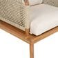 Hearth and Haven Outdoor Club Chairs with Teak Frame in Beige, , large