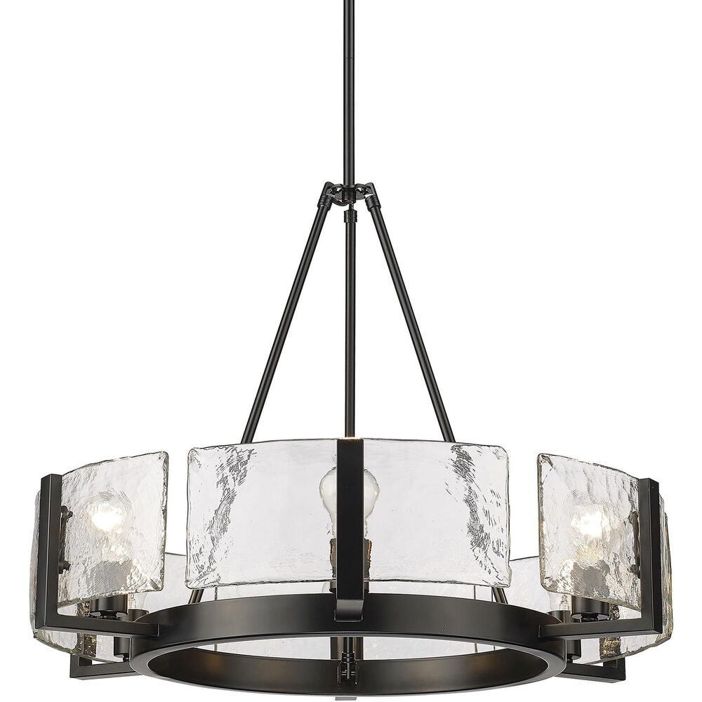 Golden Lighting Aenon 6-Light Chandelier in Matte Black, , large