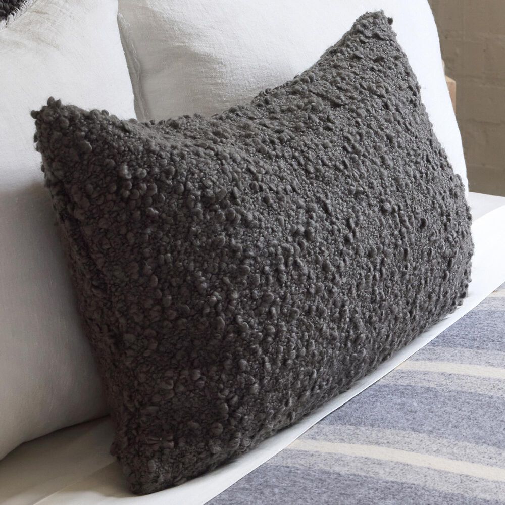 Pom Pom At Home Murphy 14" x 24" Lumbar Throw Pillow in Midnight, , large