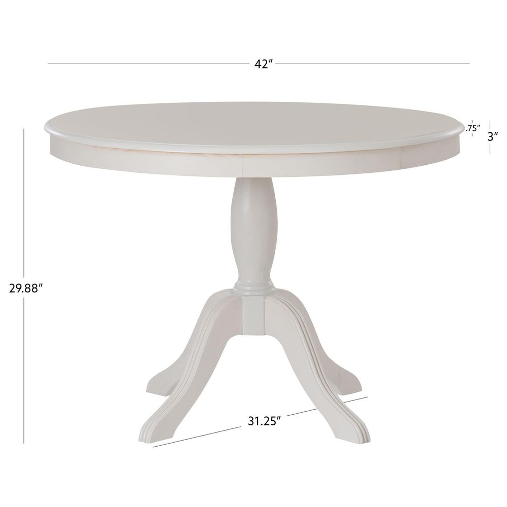 Linon Home Decor Tobin Dining Table in White - Table Only, , large