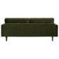Jennifer Taylor Home Nicholas Stationary Sofa in Olive Green Velvet, , large