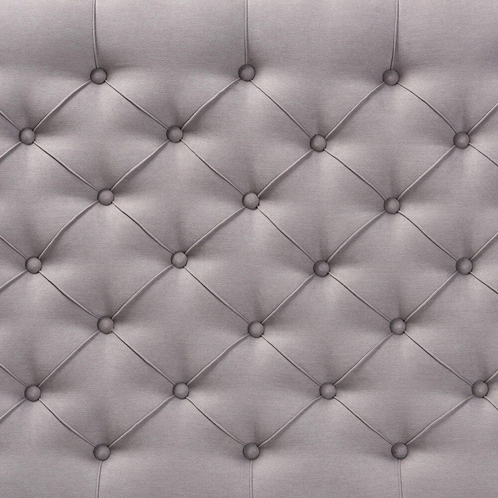 Baxton Studio Lindsey Cocktail Ottoman in Grey, , large