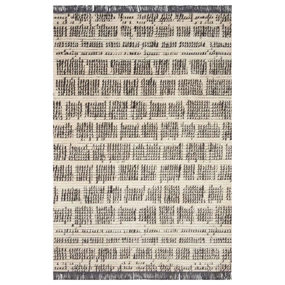Chris Loves Julia x Loloi Alice ALI-02 2"7" x 4" Cream and Charcoal Area Rug, , large