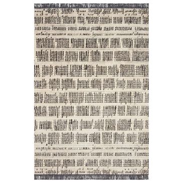 Chris Loves Julia x Loloi Alice ALI-02 2"7" x 4" Cream and Charcoal Area Rug, , large