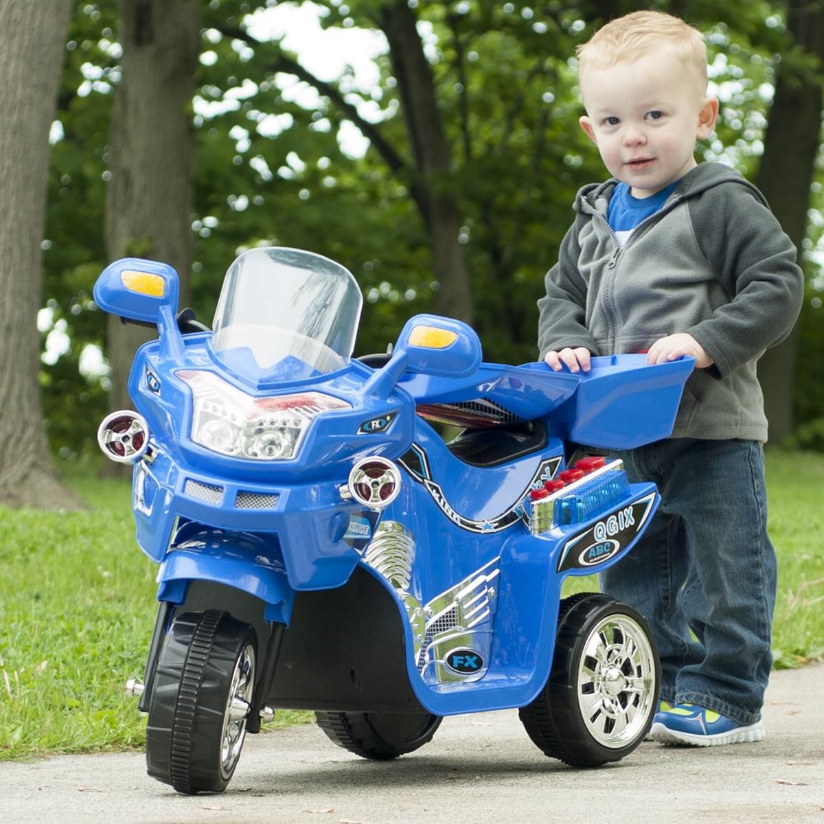 Timberlake Lil Rider 3 Wheel Battery Powered FX Sport Bike in Blue