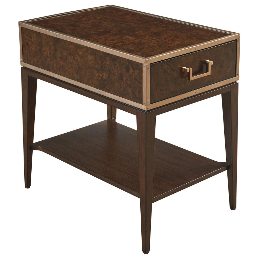 Lexington Home Brands Rendevous Shelton Box On Stand End Table in Chester and Rose Gold, , large