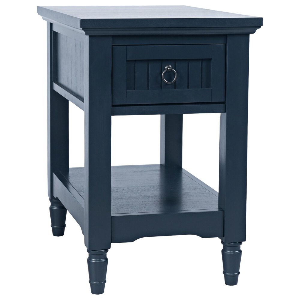 Waltham Westport Leg Chairside Table in Navy, , large