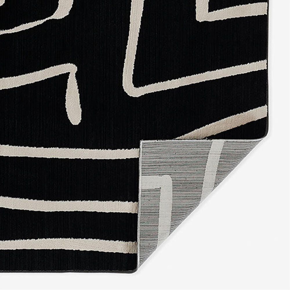 Momeni Noho Abstract 2&#39; x 3&#39; Black Area Rug, , large