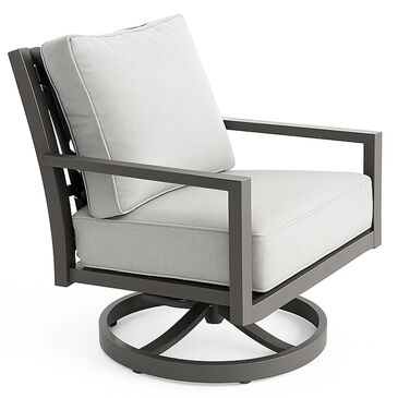 Slate and Company Casselberry Swivel Lounge Chair in Lifeguard Dove, , large