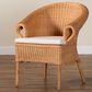 Baxton Studio Tamara Arm Chair in Light Honey, , large