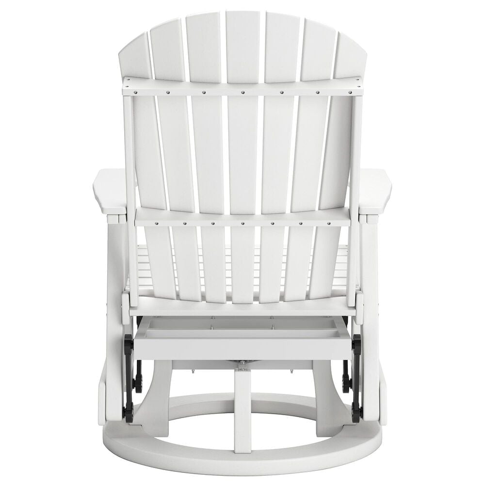 Ashley Hyland Wave Swivel Glider Chair in White, , large
