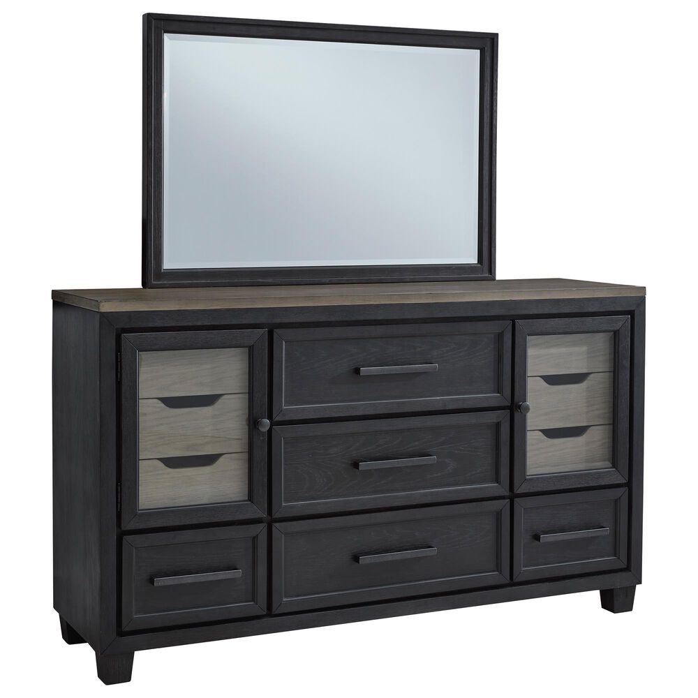Millenium Foyland 5-Piece Queen Bedroom Set in Black and Brown, , large