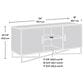 Sauder Canton Lane 54" TV Credenza in Brew Oak, Grand Walnut and Black, , large