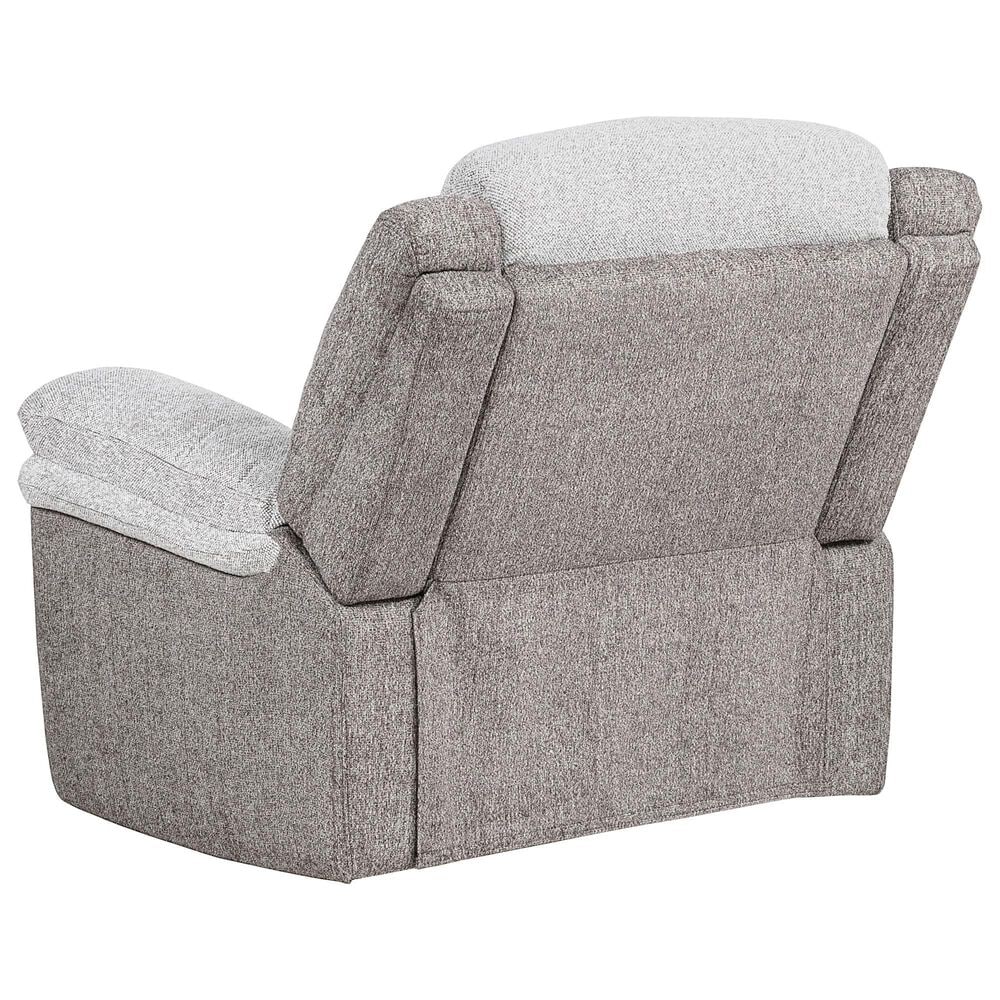 Linon Home Decor Wrenlee Manual Recliner in Tan and Beige, , large