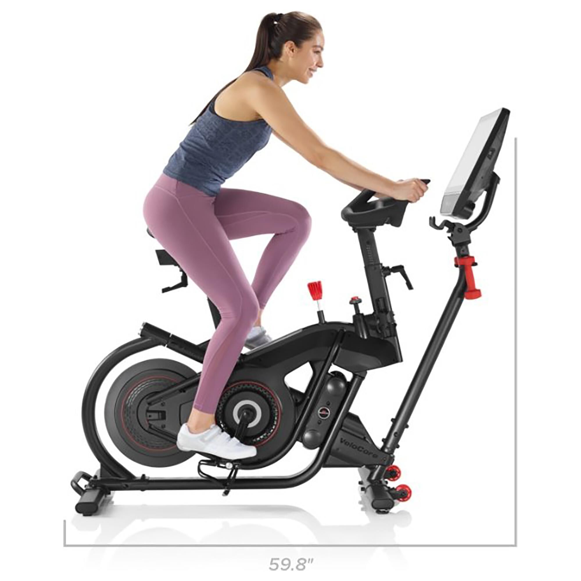 Stationary sales bike leaning